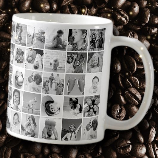 Custom 30 Fotos Moderne Familie und Haustiere Tasse