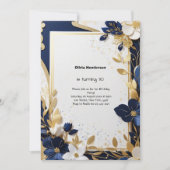 Custom 30. Geburtstagseinladung Einladung (Vorderseite)