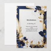 Custom 30. Geburtstagseinladung Einladung (Vorne/Hinten)