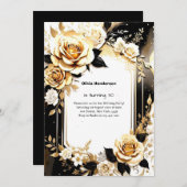 Custom 30. Geburtstagseinladung Einladung (Vorne/Hinten)