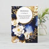 Custom 30. Geburtstagseinladung Einladung (Stehend Vorderseite)