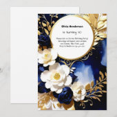 Custom 30. Geburtstagseinladung Einladung (Vorne/Hinten)