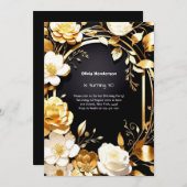 Custom 30. Geburtstagseinladung Einladung (Vorne/Hinten)