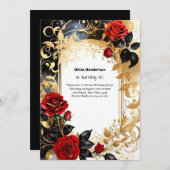 Custom 30. Geburtstagseinladung Einladung (Vorne/Hinten)