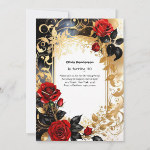 Custom 30. Geburtstagseinladung Einladung