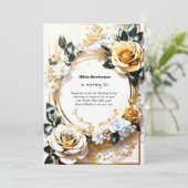 Custom 30. Geburtstagseinladung Einladung (Stehend Vorderseite)