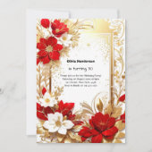 Custom 30. Geburtstagseinladung Einladung (Vorderseite)