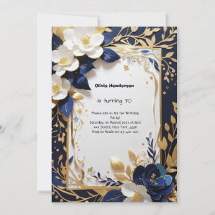 Custom 30. Geburtstagseinladung Einladung