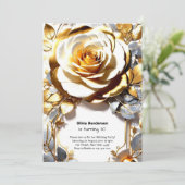 Custom 30. Geburtstagseinladung Einladung (Stehend Vorderseite)