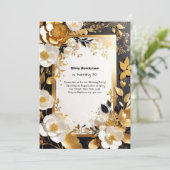 Custom 30. Geburtstagseinladung Einladung (Stehend Vorderseite)