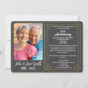 Custom 30. Pearl Jubilee Anniversary Einladung