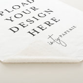 Custom 30" x 40" Sherpa Blanket, Small Sherpadecke (3/4)