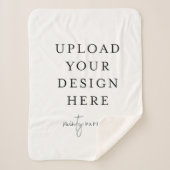 Custom 30" x 40" Sherpa Blanket, Small Sherpadecke (Vorderseite)