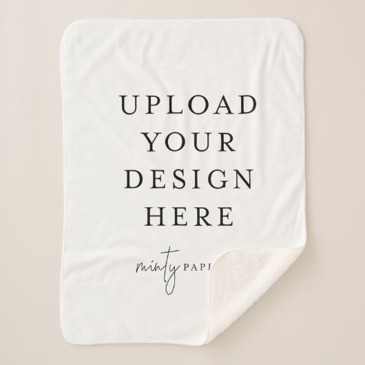 Custom 30" x 40" Sherpa Blanket, Small Sherpadecke (Vorderseite)