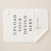 Custom 30" x 40" Sherpa Blanket, Small Sherpadecke (Vorderseite (Horizontal))