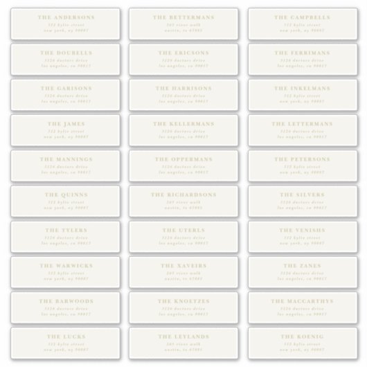 Custom 30 x Individual Editable Address Stickers Aufkleber (Vorderseite)