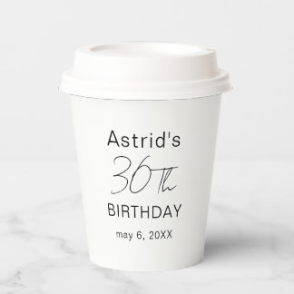 Custom 30th Birthday 30th Birthday Plastic Cup  Pappbecher