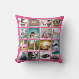 Custom 32 Foto Collage Instagram Pillow Kissen