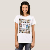 Custom 32 Foto Collage T-Shirt (Vorne ganz)