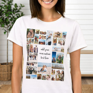 Custom 32 Foto Collage T-Shirt