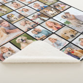 Custom 33 Photo Collage Family Friends Keepsake Sherpadecke (3/4)