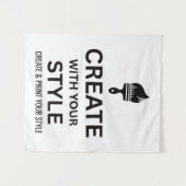 Custom 34x40" Personalized Company Tapestry Wandteppich (Vorderseite (Horizontal))