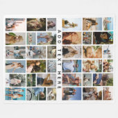 Custom 36 x photo collage Personalized Fleecedecke (Vorderseite (Horizontal))