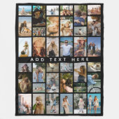 Custom 36 x photo collage Personalized Fleecedecke (Vorderseite)