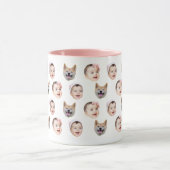 Custom 3 Baby Face Coffee Mug Tasse (Zentrum)