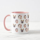 Custom 3 Baby Face Coffee Mug Tasse (Links)