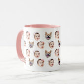 Custom 3 Baby Face Coffee Mug Tasse (Vorderseite Links)