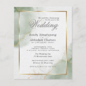 Custom 3 - Budget Wedding Gold Mute Sage (Vorderseite)