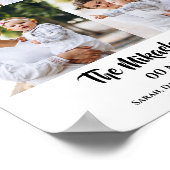 Custom 3 Family Foto Collage Poster (Ecke)