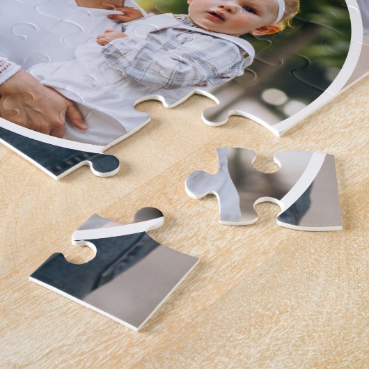 Custom 3 Family Foto Collage Puzzle (Seite)