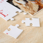 Custom 3 Family Foto Collage WELCOME Neugeborene Puzzle (Seite)