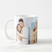 Custom 3 Foto Collage Classic White Tasse (Links)