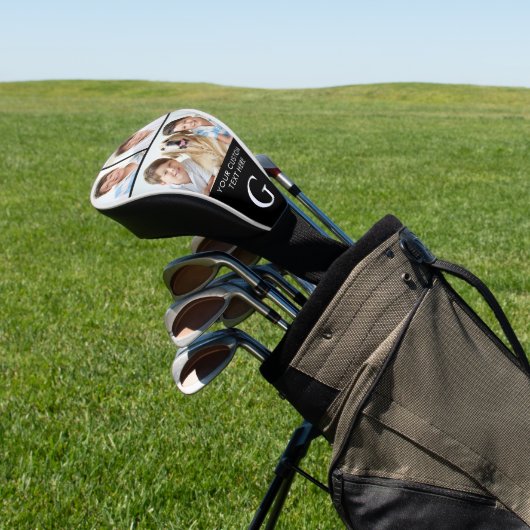 Custom 3 Foto Collage Mit Monogramm Golf Headcover (In SItu)