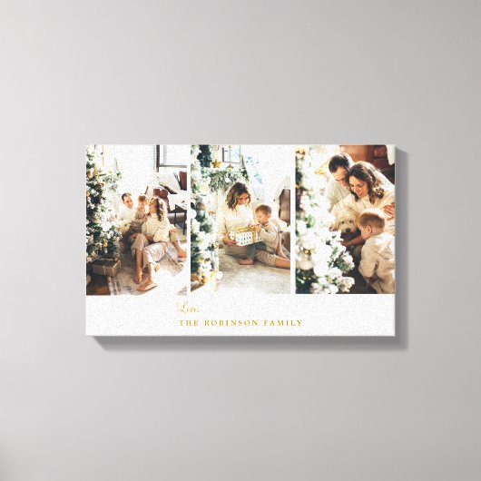 Custom 3 Foto Collage Modern Leinwanddruck (Vorderseite)