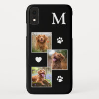 Custom 3 Foto Collage Moderner Black Dog