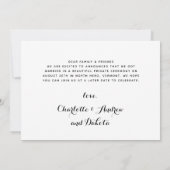 Custom 3 Foto Dog Wedding Ankündigung (Rückseite)