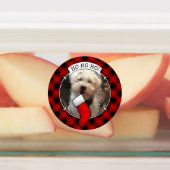 Custom 3 Foto Frame Template Kariert Etiketten (Befestigt)