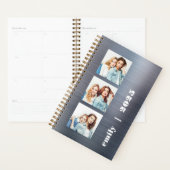 Custom 3-Foto Silber Brushed Metal 2025 Planer (Anzeige)