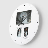 Custom 3 Foto Wedelwall Clock Große Wanduhr (Winkel)