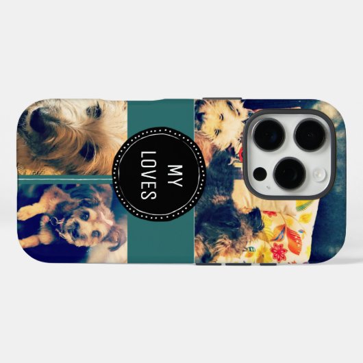 Custom 3 FotoCollage Case-Mate iPhone Hülle (Rückseite (Horizontal))