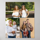 Custom 3 FotoCollage Poster (Vorne)