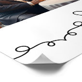 Custom 3 Fotos 50. Hochzeitstag Begrüßung Poster (Ecke)