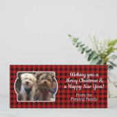 Custom 3 Fotos Country Red Buffalo Karo Kariert (Stehend Vorderseite)