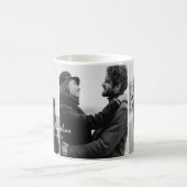 Custom 3 Fotos moderne Skriptfotografie Kaffeetasse (Mittel)