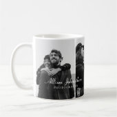 Custom 3 Fotos moderne Skriptfotografie Kaffeetasse (Links)