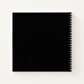 Custom 3 Fotos moderne Skriptfotografie Notizblock (Rückseite)